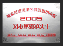 2005年，我公司所管的“城市花园”荣获“2005十大环保型小区”。